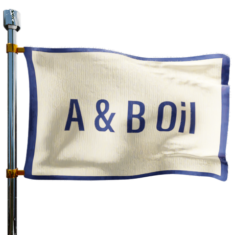 A & B Oil Heating Oil Prices Flag Photo of A & B Oil flag denoting best heating oil prices the company offers