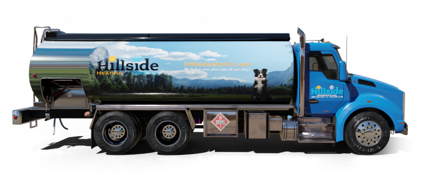 Heatly Oil truck Heatly Oil Truck in front of metro line