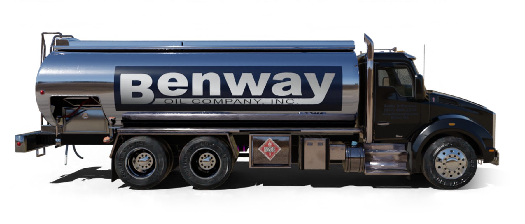 W. F. Mccoy Heating Oil Truck W. F. Mccoy residential home heating oil truck at a white seaside residence in Bridgehampton, Long Island, New York delivering fuel oil.