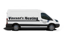 Vincent's Heating & Fuel Service Ll furnace repair van Photo of a Vincent's Heating & Fuel Service Ll furnace repair van