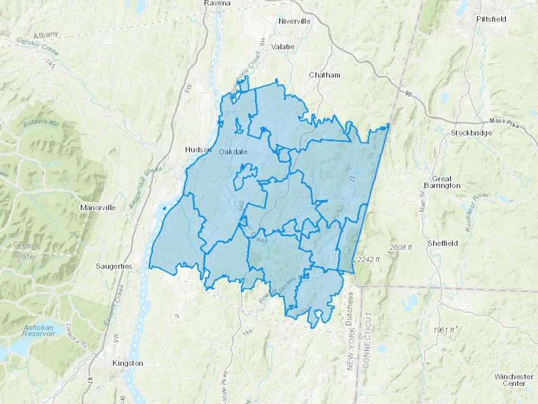 K&H Fuel Oil Company LLC K & H Fuel Oil Cash Heating Oil Delivery Map Map With The K&H Fuel Oil Company LLC K & H Fuel Oil Heating Oil Delivery Area Shaded In Blue