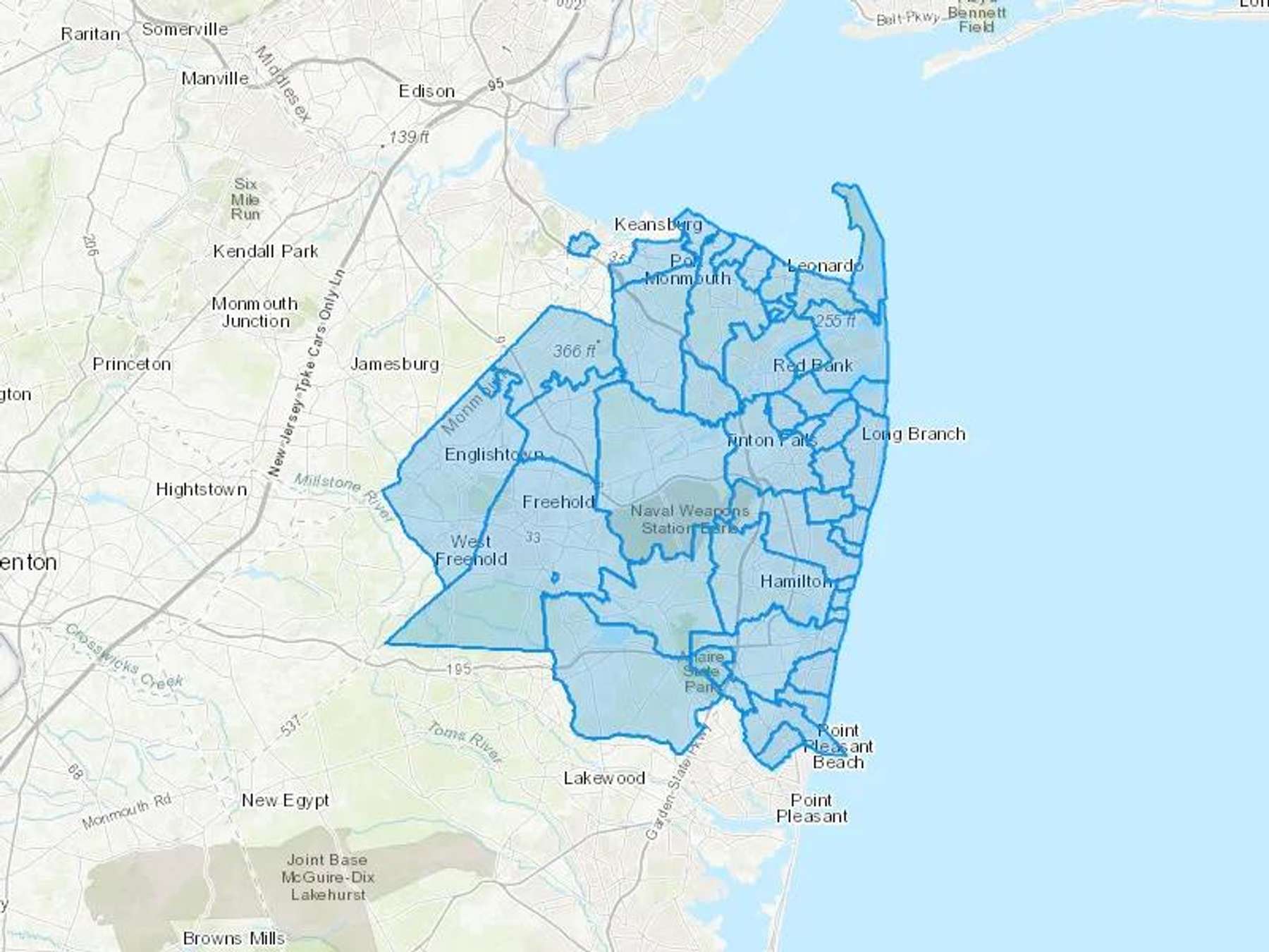 Globe Petroleum Cash Heating Oil Delivery Map Map With The Globe Petroleum Heating Oil Delivery Area Shaded In Blue