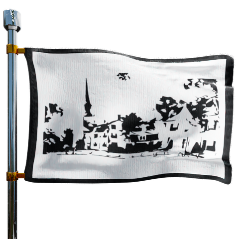 Glastonbury Oil Company Heating Oil Prices Flag Photo of Glastonbury Oil Company flag denoting best heating oil prices the company offers