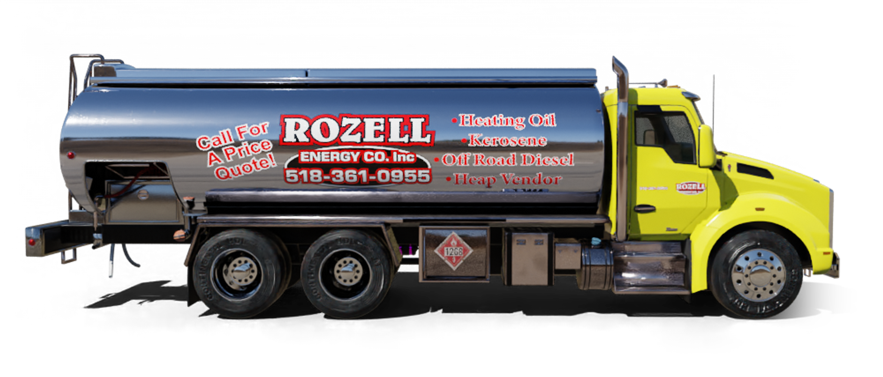 B & R Oil Heating Oil Truck B & R Oil residential home heating oil truck downtown in Oceanside, Long Island, New York delivering fuel oil.