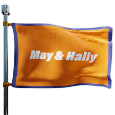 May & Hally Inc Heating Oil Prices Flag Photo of May & Hally Inc flag denoting best heating oil prices the company offers