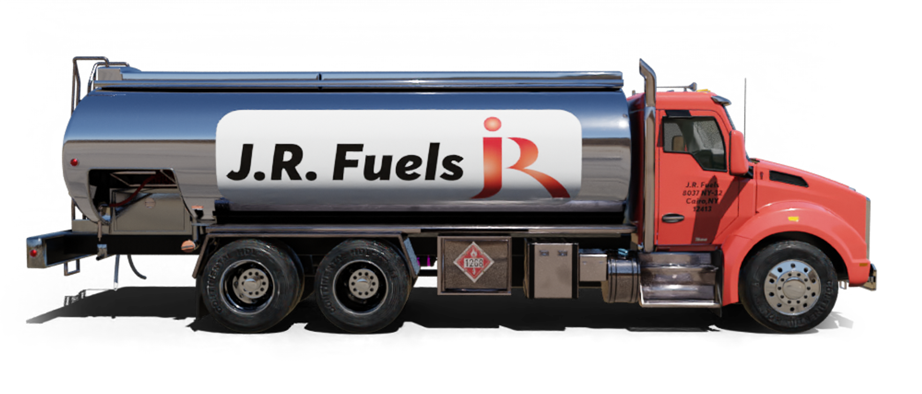 J W Piccozzi Fuel Oil Heating Oil Truck J W Piccozzi Fuel Oil residential home heating oil truck at the entrance roundabout at the Country Club in Brentwood, Long Island, New York delivering fuel oil.