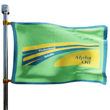 Alpha Oil Company Inc Heating Oil Prices Flag Photo of Alpha Oil Company Inc flag denoting best heating oil prices the company offers