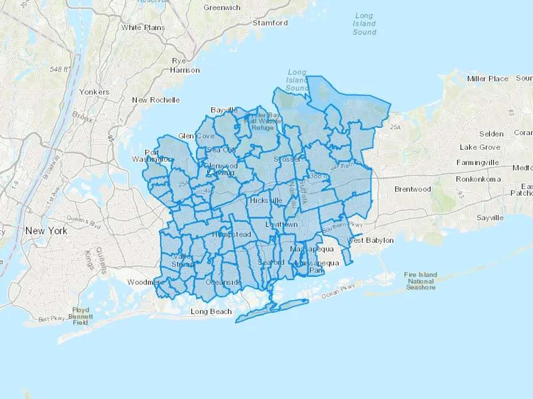 Oil For Less Inc Cash Heating Oil Delivery Map Map With The Oil For Less Inc Heating Oil Delivery Area Shaded In Blue