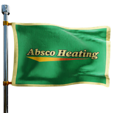 Absco Heating Heating Oil Prices Flag Photo of Absco Heating flag denoting best heating oil prices the company offers