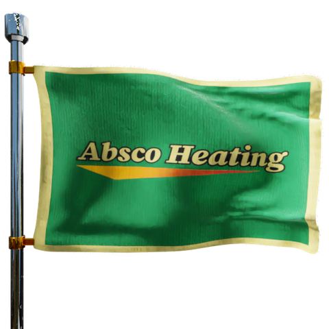 Absco Heating Heating Oil Prices Flag Photo of Absco Heating flag denoting best heating oil prices the company offers