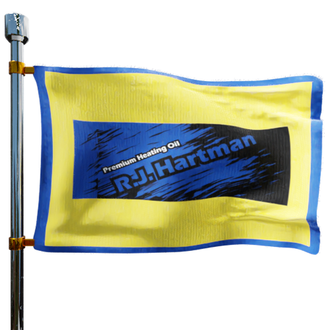 R J Hartman Inc Heating Oil Prices Flag Photo of R J Hartman Inc flag denoting best heating oil prices the company offers