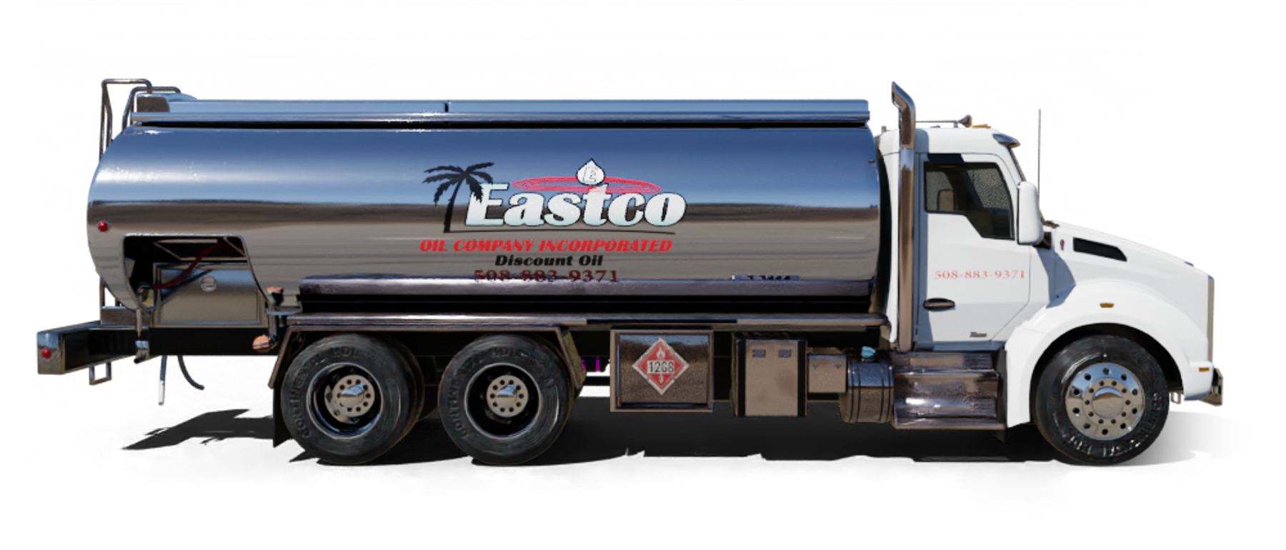 Troiano Fuel Oil Heating Oil Truck Troiano Fuel Oil residential home heating oil truck at the intersection of NY 27 and Mill Road in Valley Stream, Long Island, New York delivering fuel oil.