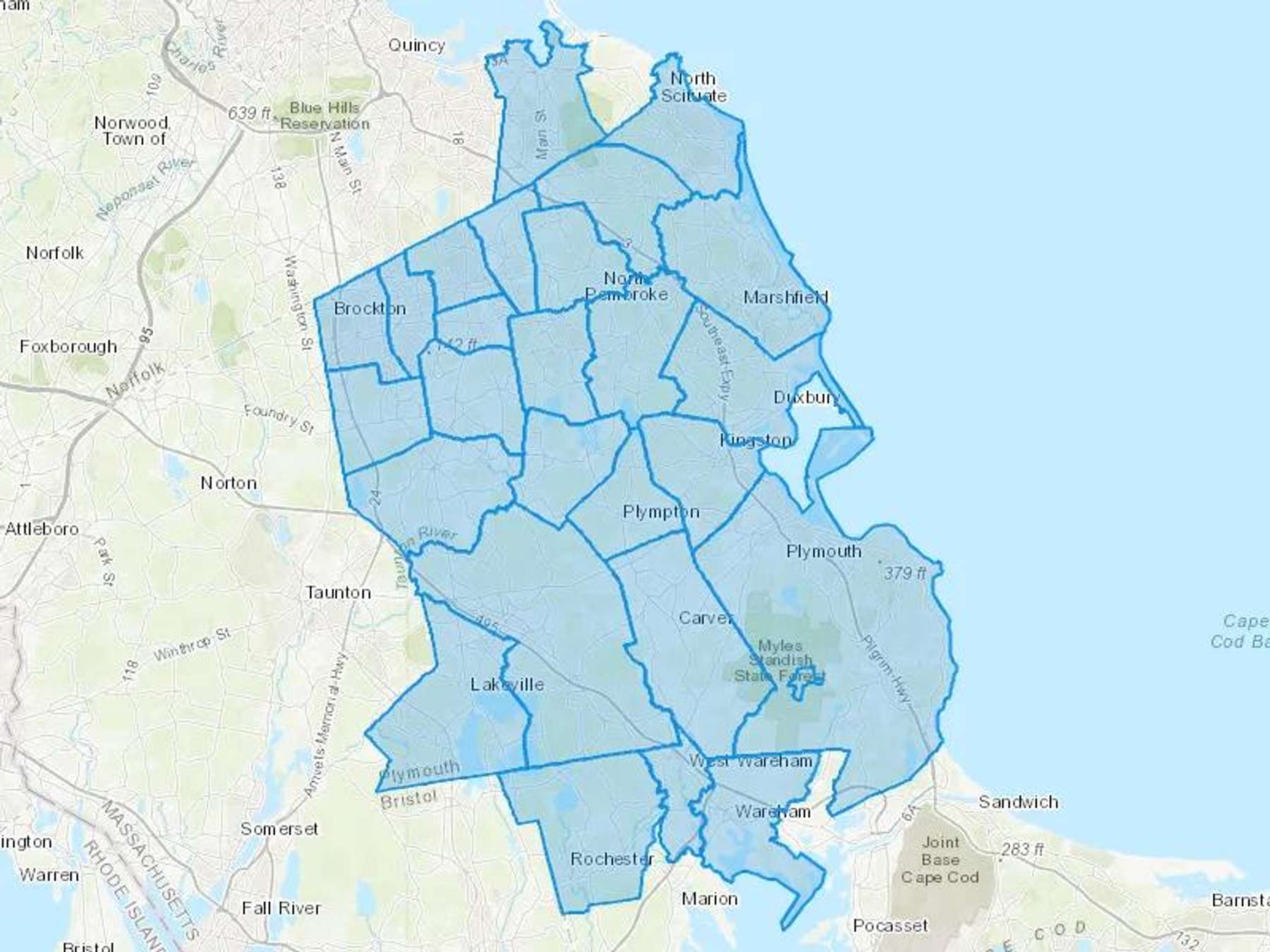 Greeleys Oil Co Inc Cash Heating Oil Delivery Map Map With The Greeleys Oil Co Inc Heating Oil Delivery Area Shaded In Blue