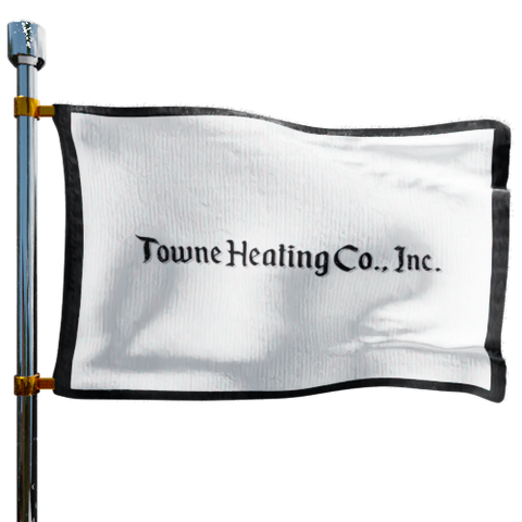 Towne Heating Heating Oil Prices Flag Photo of Towne Heating flag denoting best heating oil prices the company offers