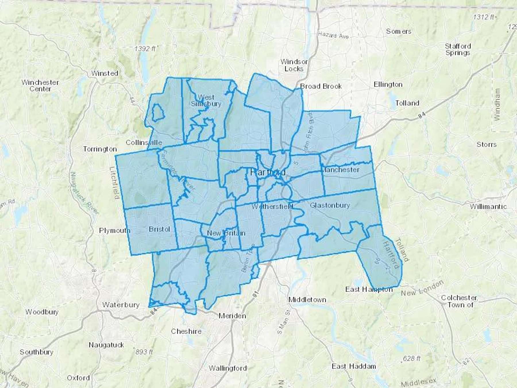 Affordable Energy Inc Cash Heating Oil Delivery Map Map With The Affordable Energy Inc Heating Oil Delivery Area Shaded In Blue