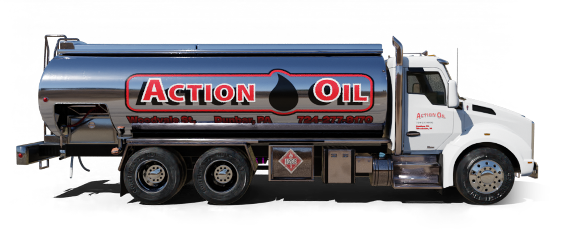 Heatly Oil truck Heatly Oil Truck in front of metro line