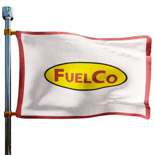 Photo of Fuelco Discount Oil flag denoting best heating oil prices the company offers