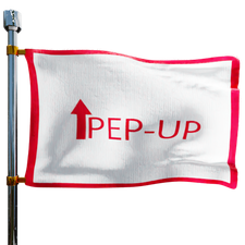 PepUp Heating Oil Prices Flag Photo of PepUp flag denoting best heating oil prices the company offers