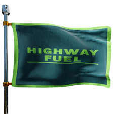 Highway Fuel Heating Oil Prices Flag Photo of Highway Fuel flag denoting best heating oil prices the company offers