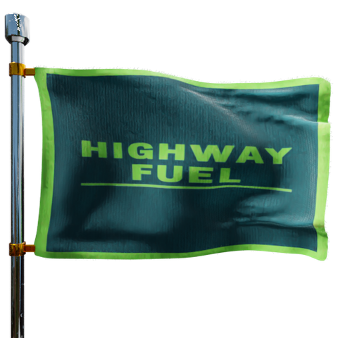 Highway Fuel Heating Oil Prices Flag Photo of Highway Fuel flag denoting best heating oil prices the company offers