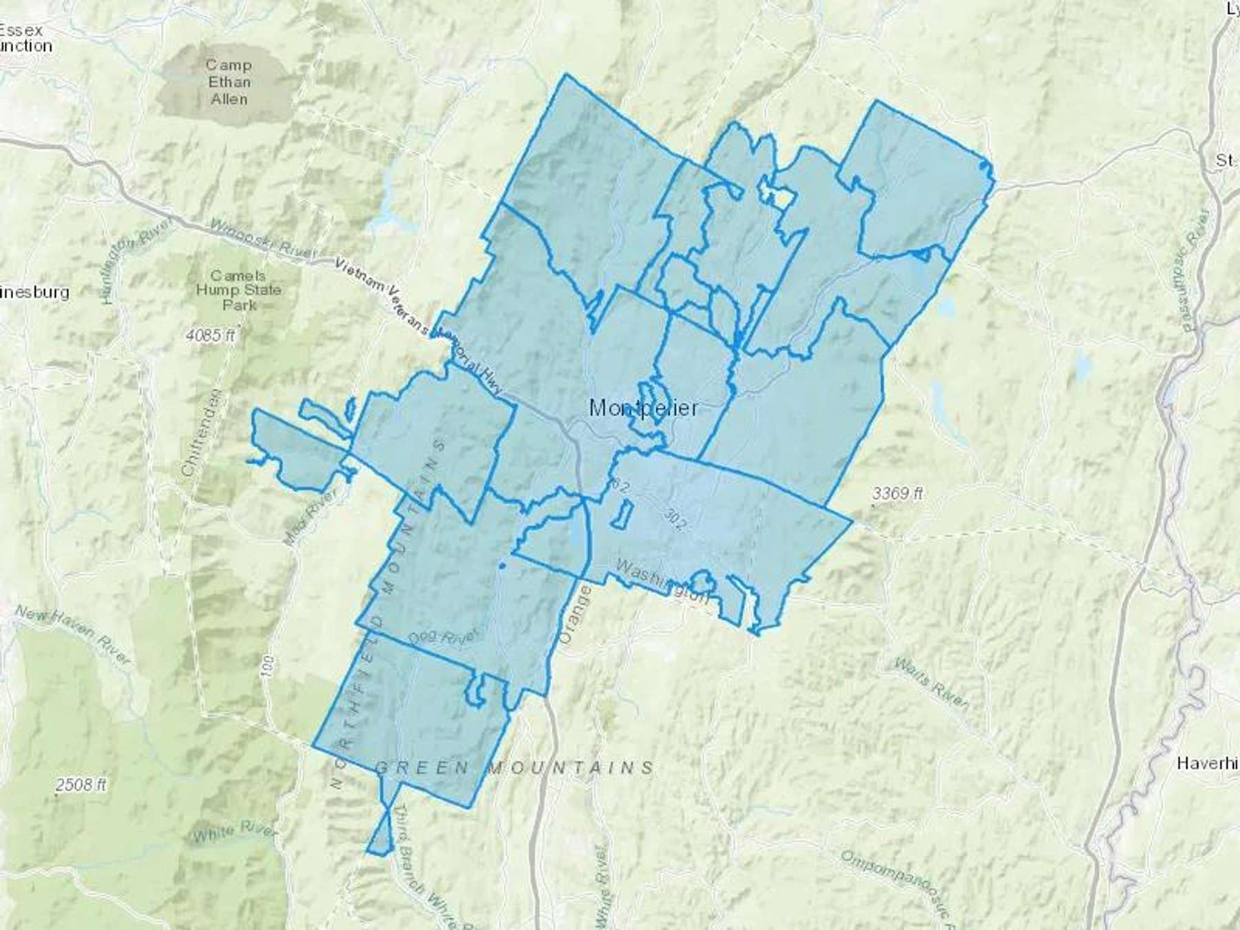 Conti Oil Inc Cash Heating Oil Delivery Map Map With The Conti Oil Inc Heating Oil Delivery Area Shaded In Blue