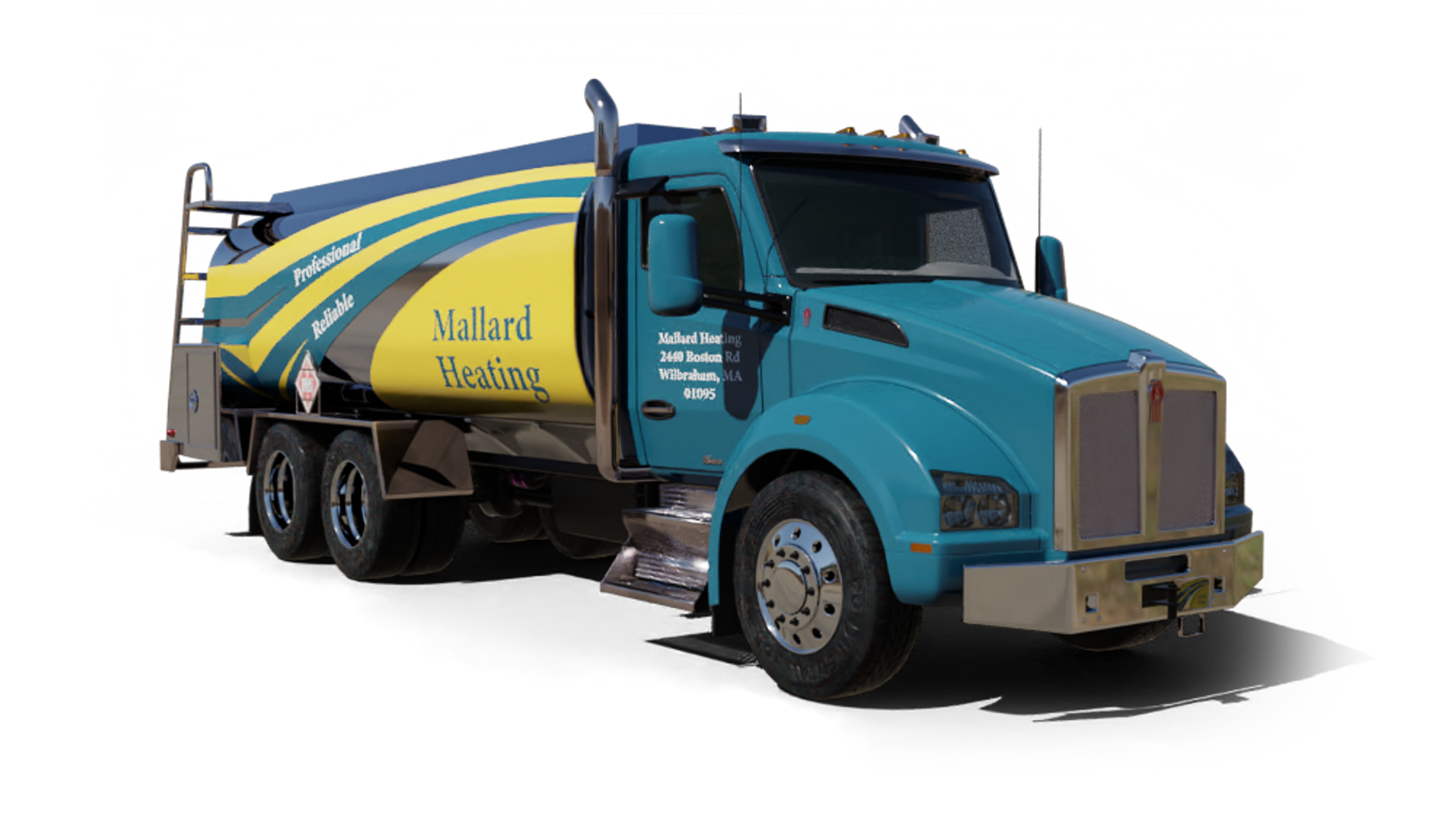 Devoe Fuel Oil Heating Oil Truck Devoe Fuel Oil residential home heating oil truck on a cloudy afternoon in Shirley, Long Island, New York delivering fuel oil.