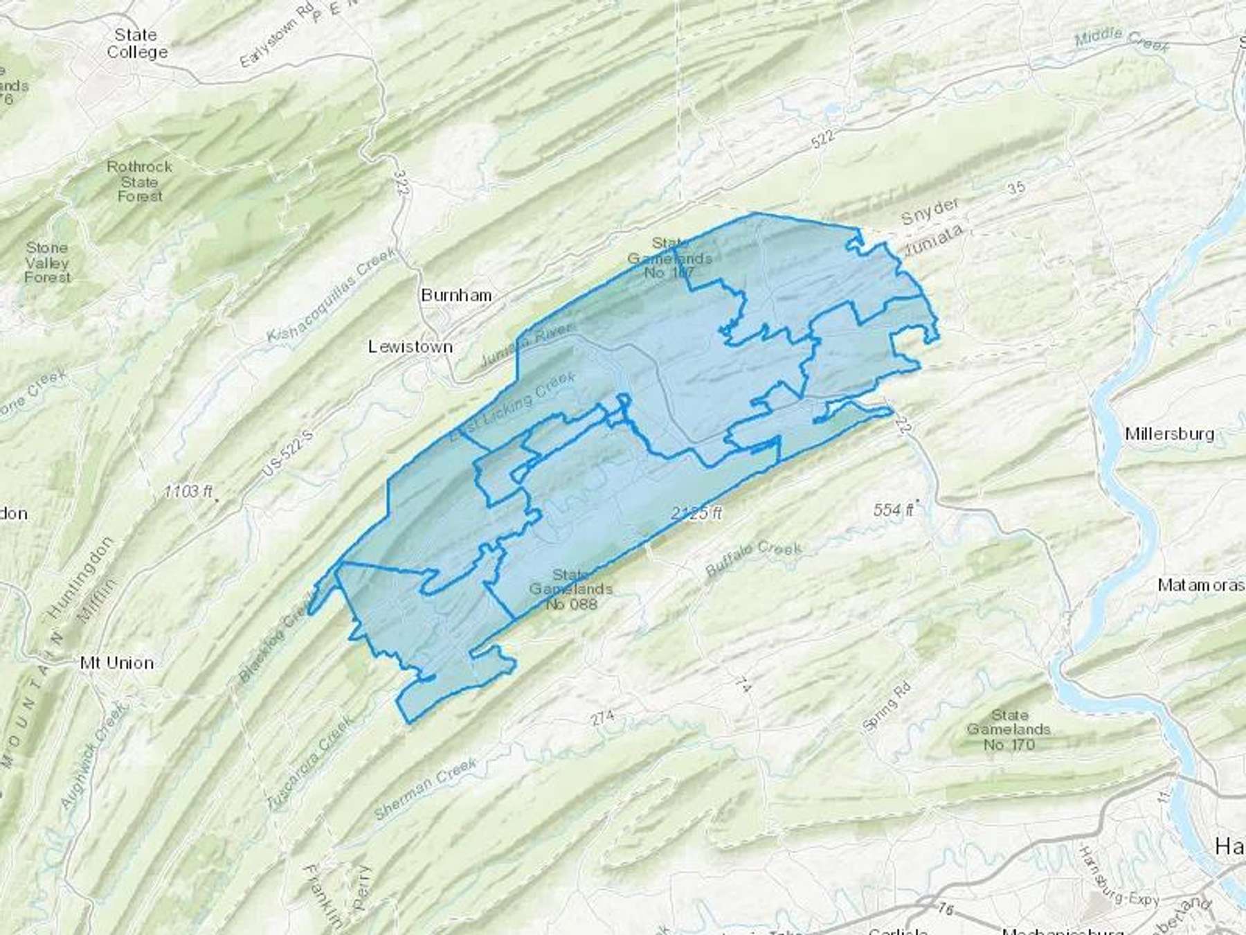 Hilltop Oil Co Cash Heating Oil Delivery Map Map With The Hilltop Oil Co Heating Oil Delivery Area Shaded In Blue