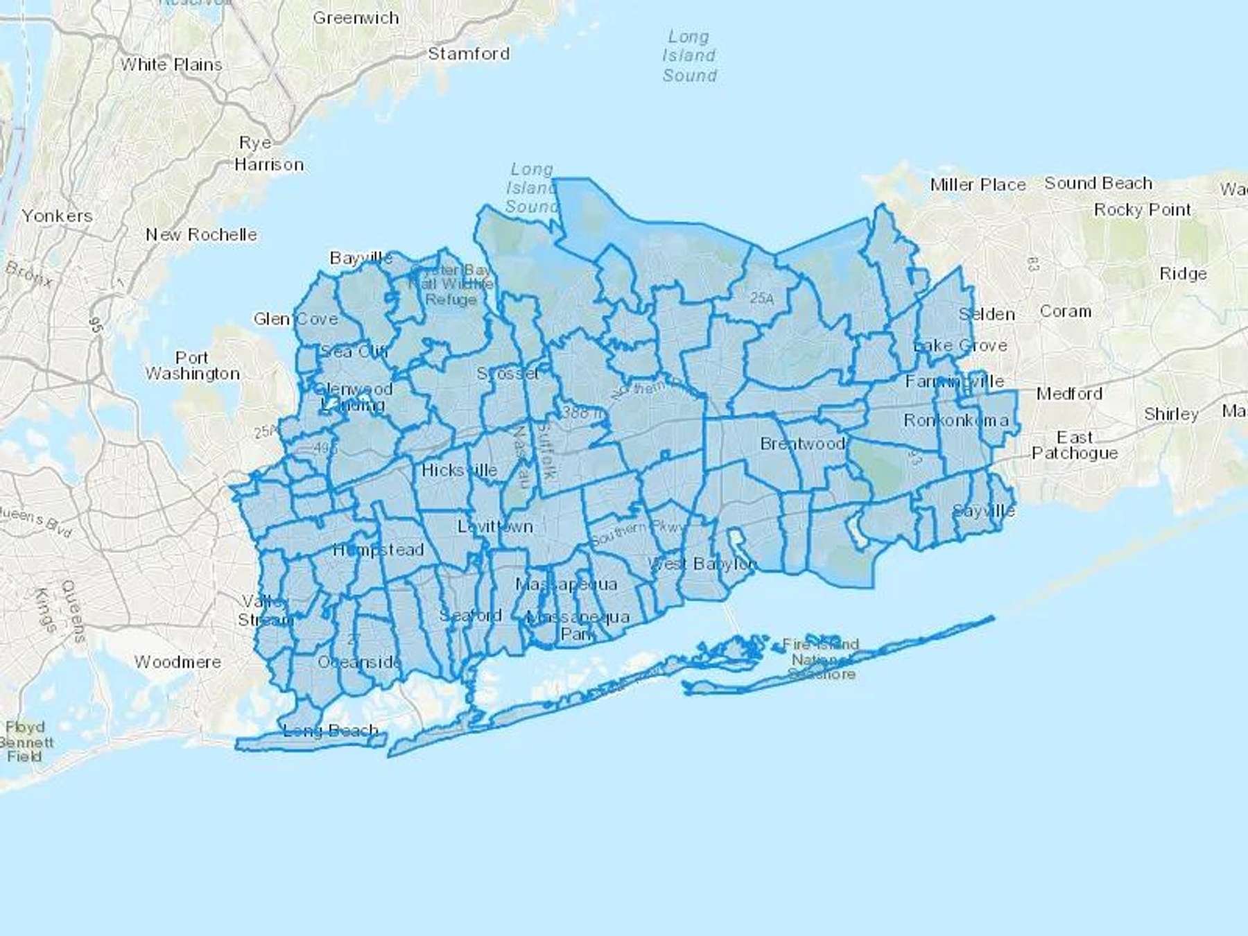 Napco Oil Heat Corp Cash Heating Oil Delivery Map Map With The Napco Oil Heat Corp Heating Oil Delivery Area Shaded In Blue