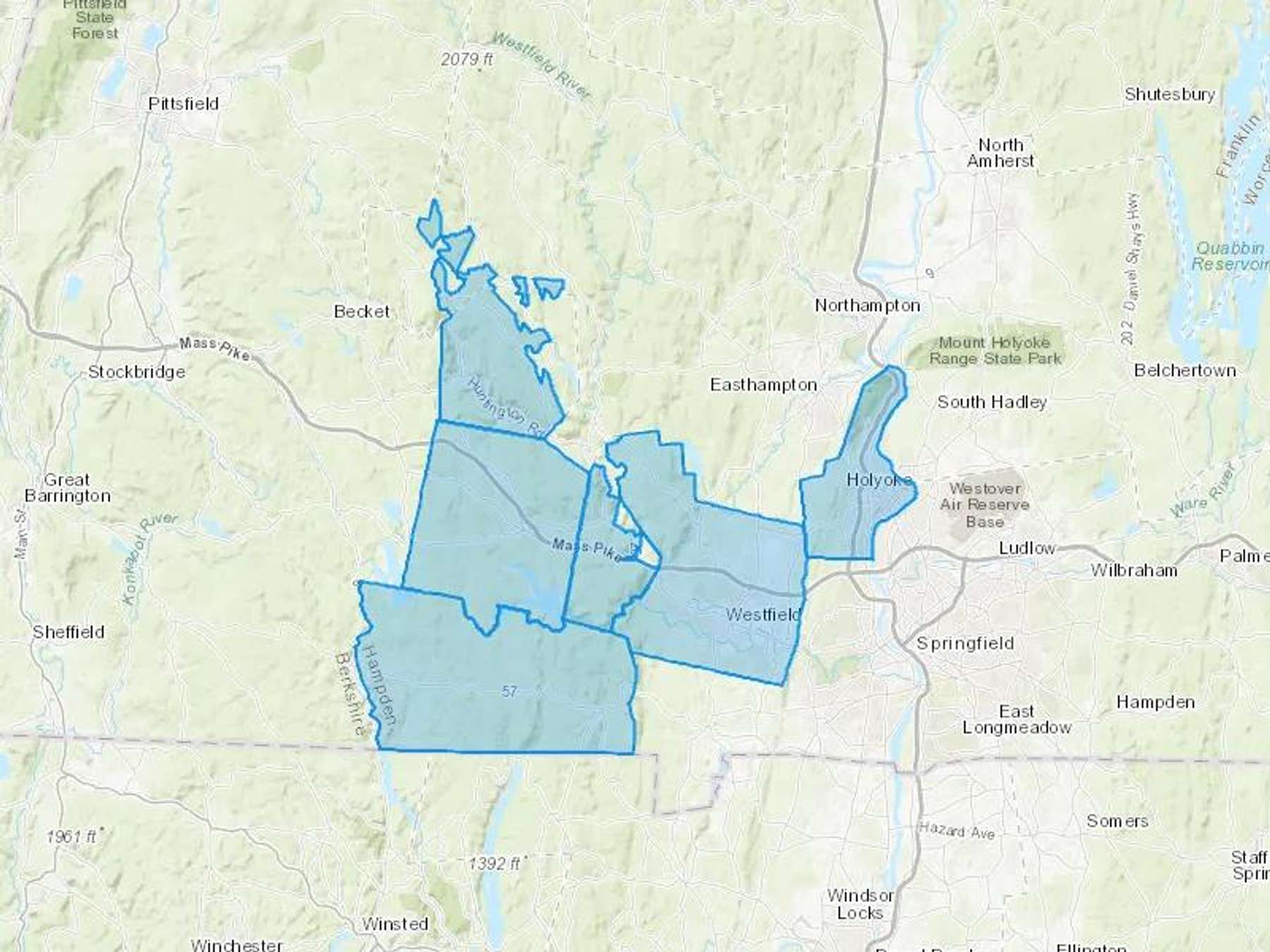 Wheeler Oil Co Cash Heating Oil Delivery Map Map With The Wheeler Oil Co Heating Oil Delivery Area Shaded In Blue