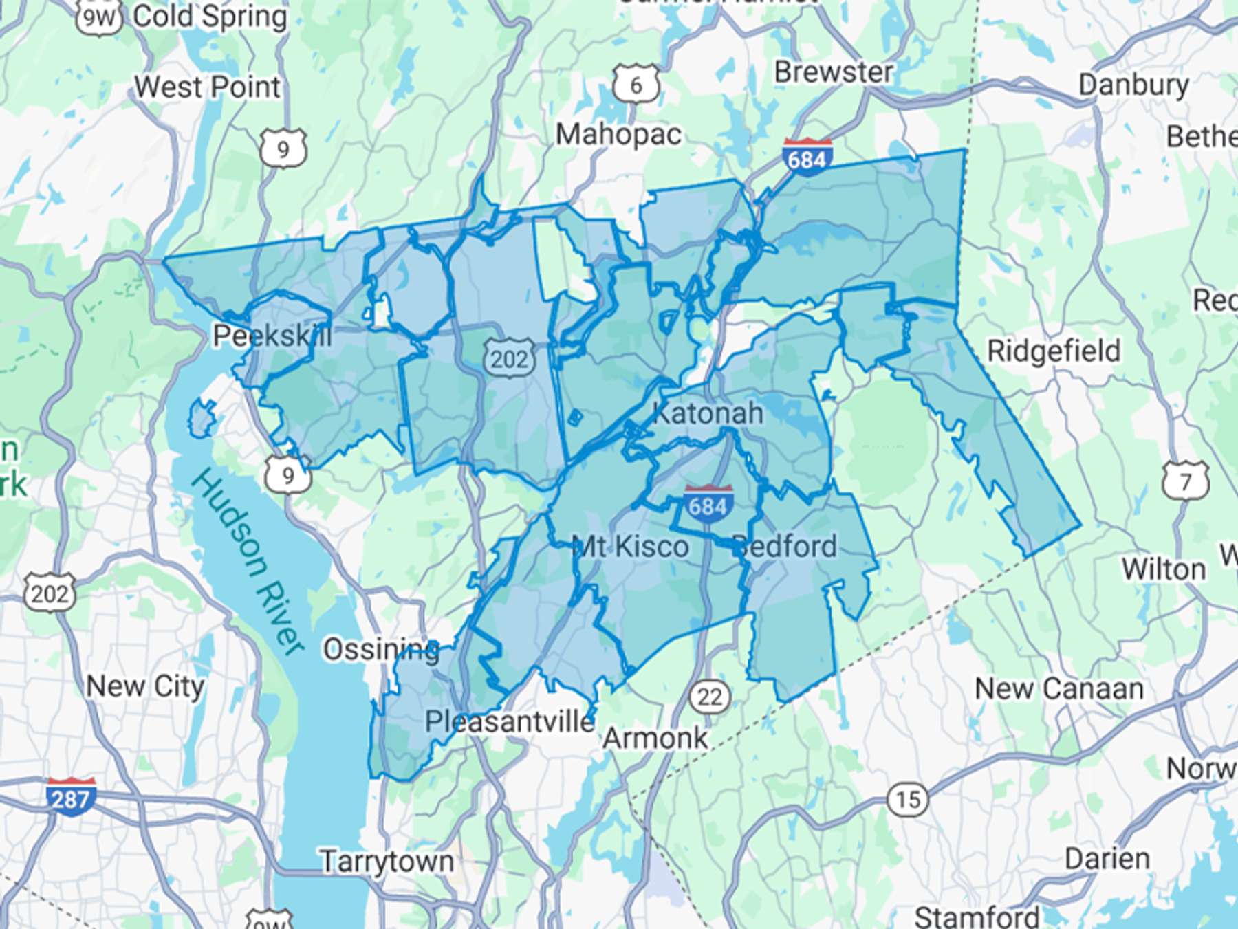 347 Oil Llc Cash Heating Oil Delivery Map Map With The 347 Oil Llc Heating Oil Delivery Area Shaded In Blue
