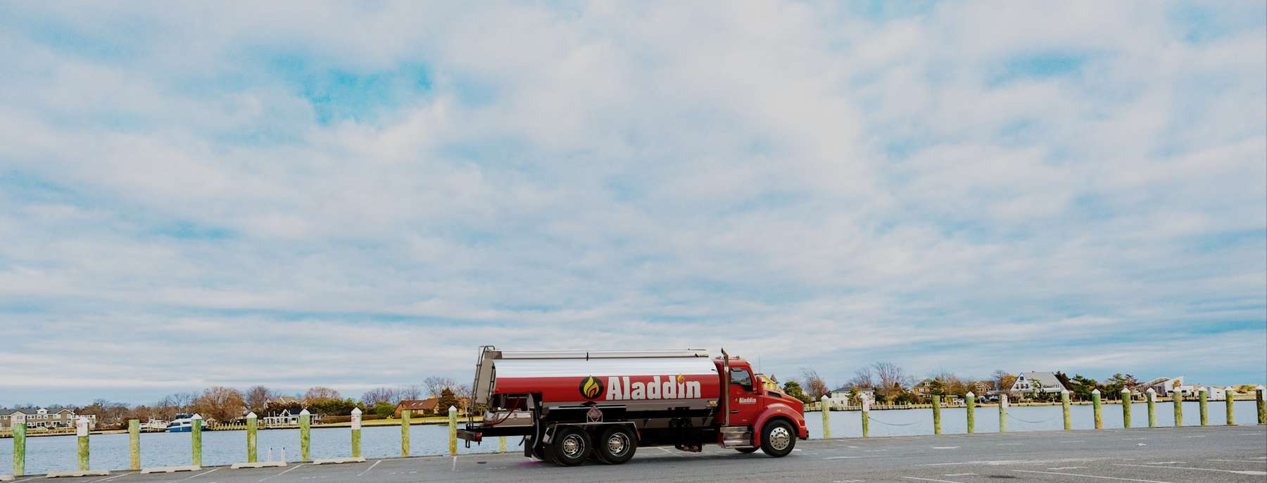 Hirsch Fuels Heating Oil Truck Hirsch Fuels residential home heating oil truck parket in the Townline Road parking Lot in Hauppauge, Long Island, New York delivering fuel oil.