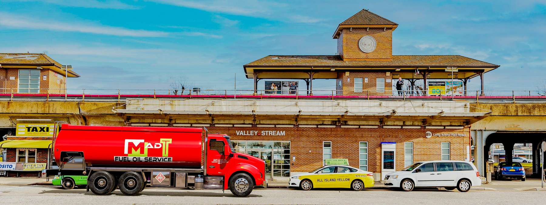 Lion Fuel Heating Oil Truck Lion Fuel residential home heating oil truck in front of Emergency Company Number 9 in Freeport, Long Island, New York delivering fuel oil.