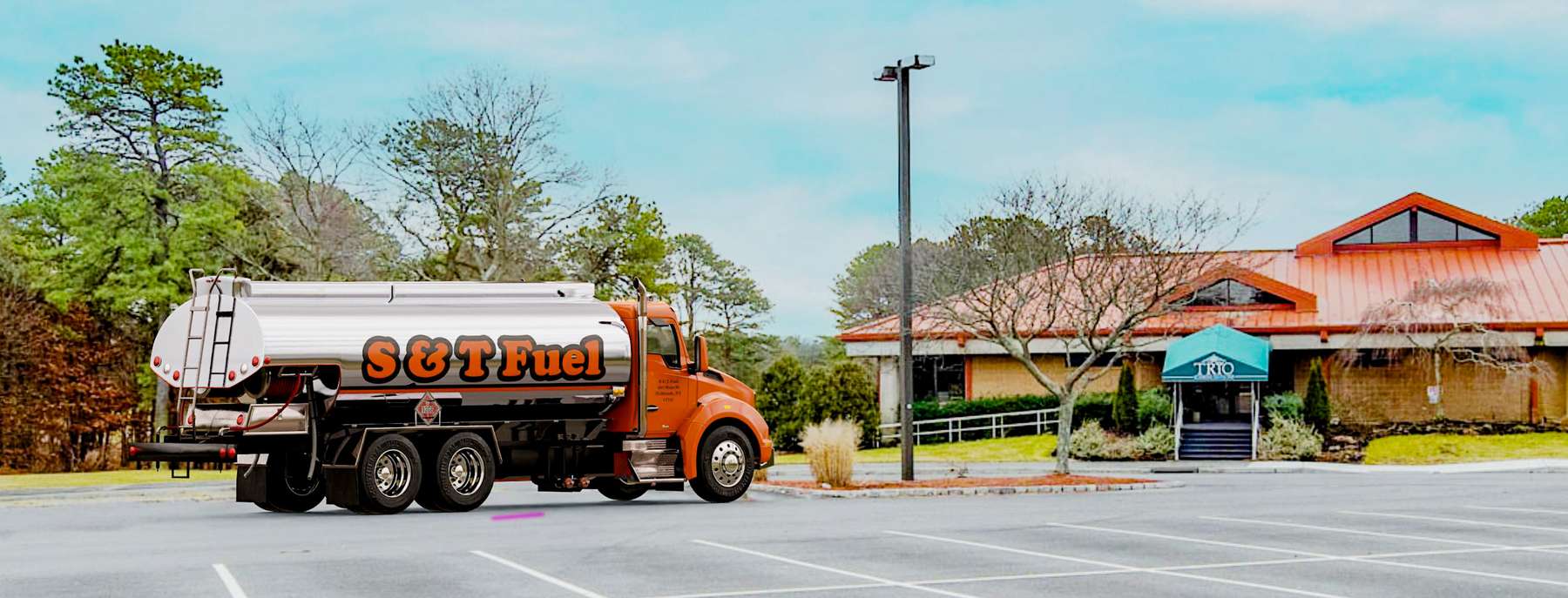 Summit Home Fuel Heating Oil Truck Summit Home Fuel residential home heating oil truck adjacent to the library in Huntington, Long Island, New York delivering fuel oil.