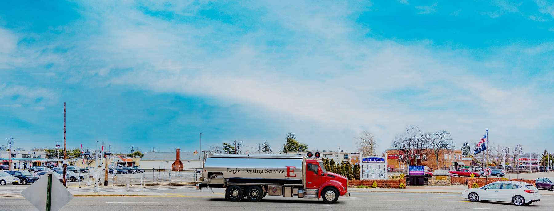 Ecuafuel Heating Oil Truck Ecuafuel residential home heating oil truck next to Station Number Two in Medford, Long Island, New York delivering fuel oil.