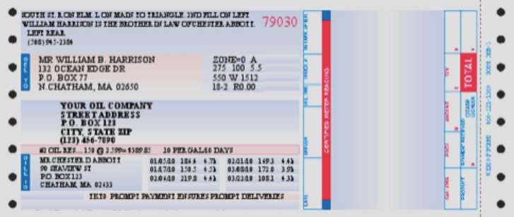 heating oil ticket